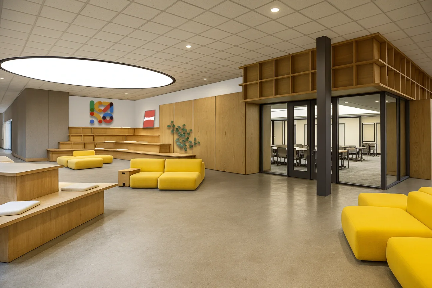 GSO University: gathering and learning, concept render.
