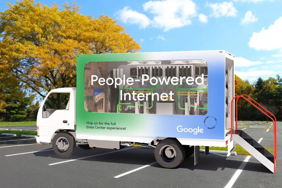 People-powered internet: the platform on a mobile learning truck.