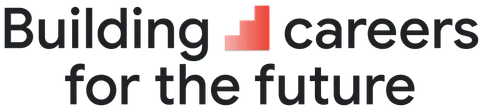 Building careers for the future, with a red stepped symbol embedded in the headline.