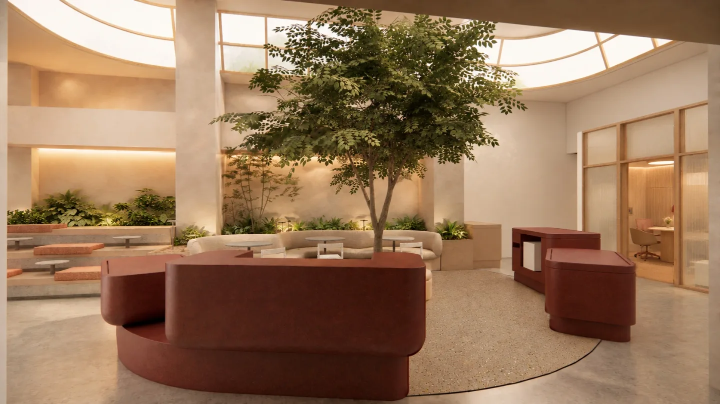 Concierge: a visible welcome, concept render.